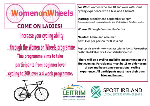 Women on Wheels in Kinlough  & Carrick 2nd September 